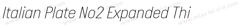 Italian Plate No2 Expanded Thin字体转换